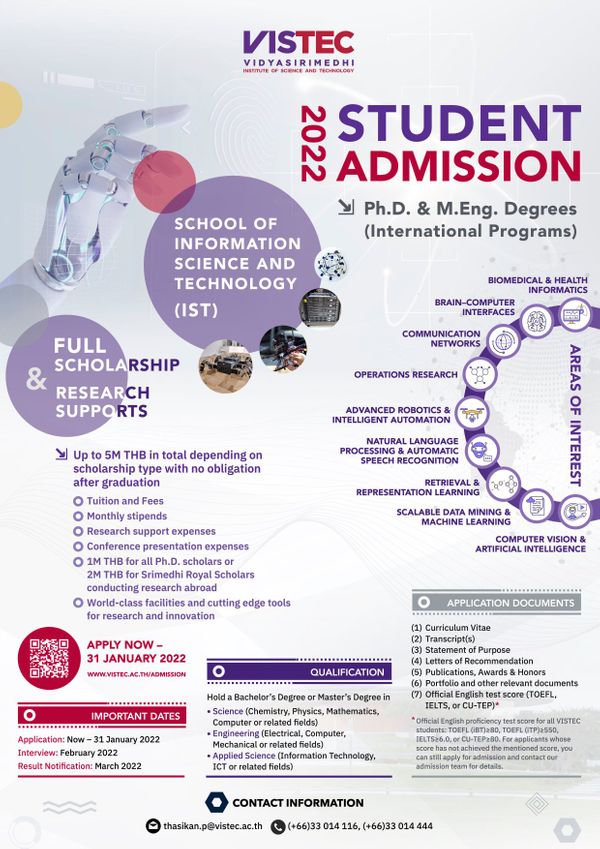 Application for IST admission 2022
